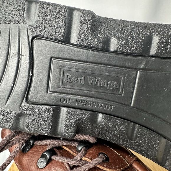 Red Wing 6659 Men\'s 14D Brown Pebble Leather Steel-Toe Work Shoes Slip Resistant main image 13